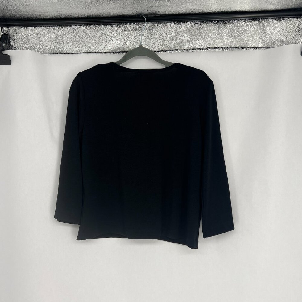 Rabbit Rabbit Rabbit Black Cardigan with Gingham Trim - Picture 5 of 8